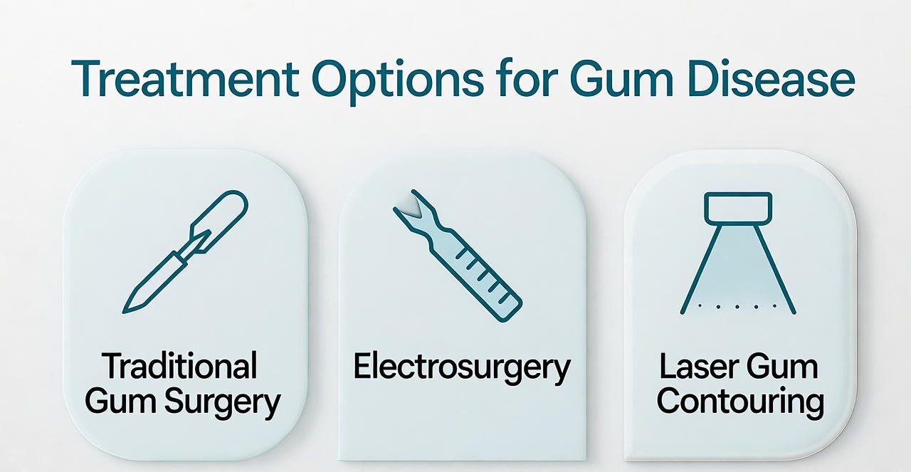 Types of Gum Reshaping
