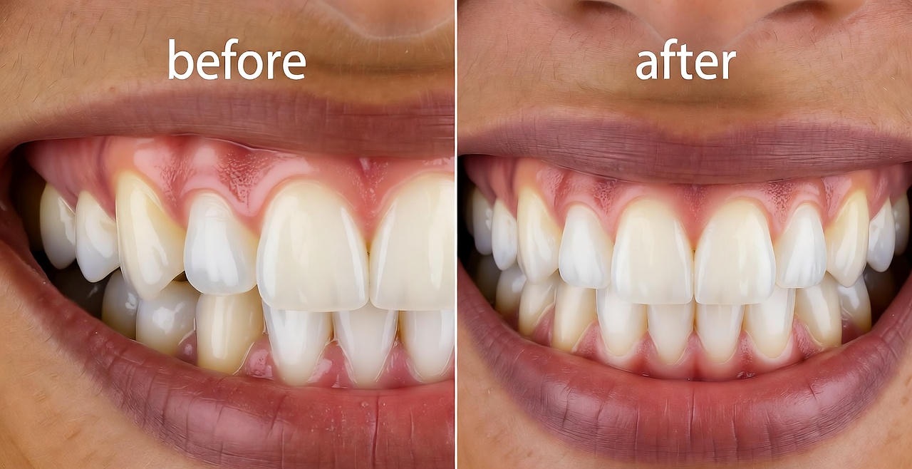 Gum Contouring Before and After 2